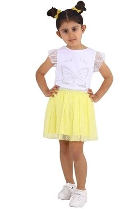 Silversun | Kız Çocuk Sarı Renkli Tüllü Etek | Fc 218363 21Y010001441-008