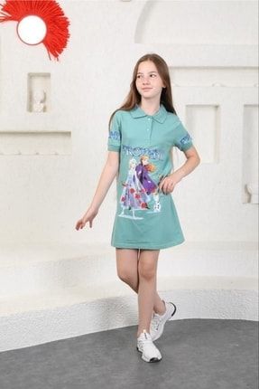 Çocuk Frozen 1 .sınıf Kalite Detay Tunik Elbise TYC00470769849