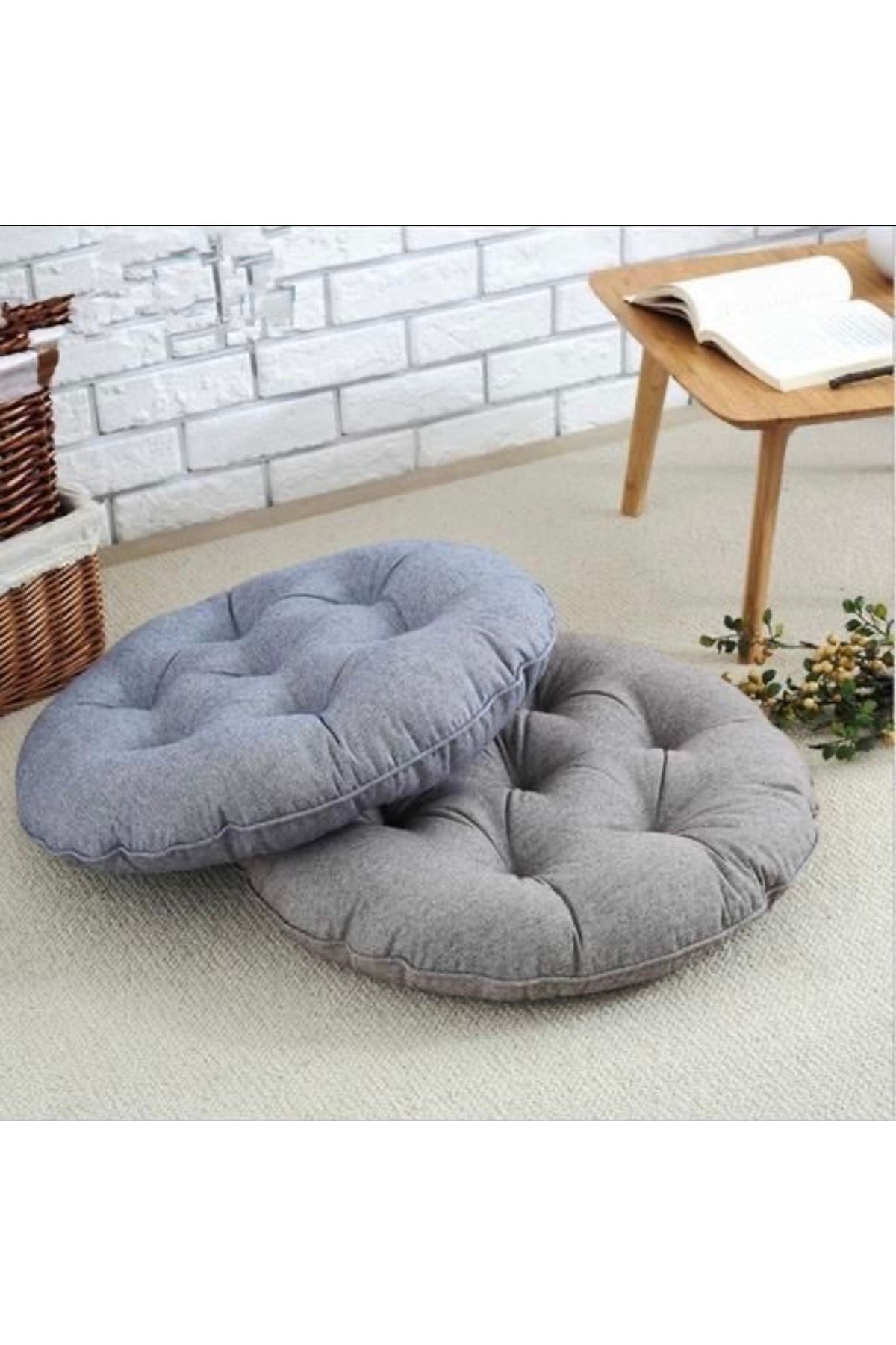 Круглая напольная подушка