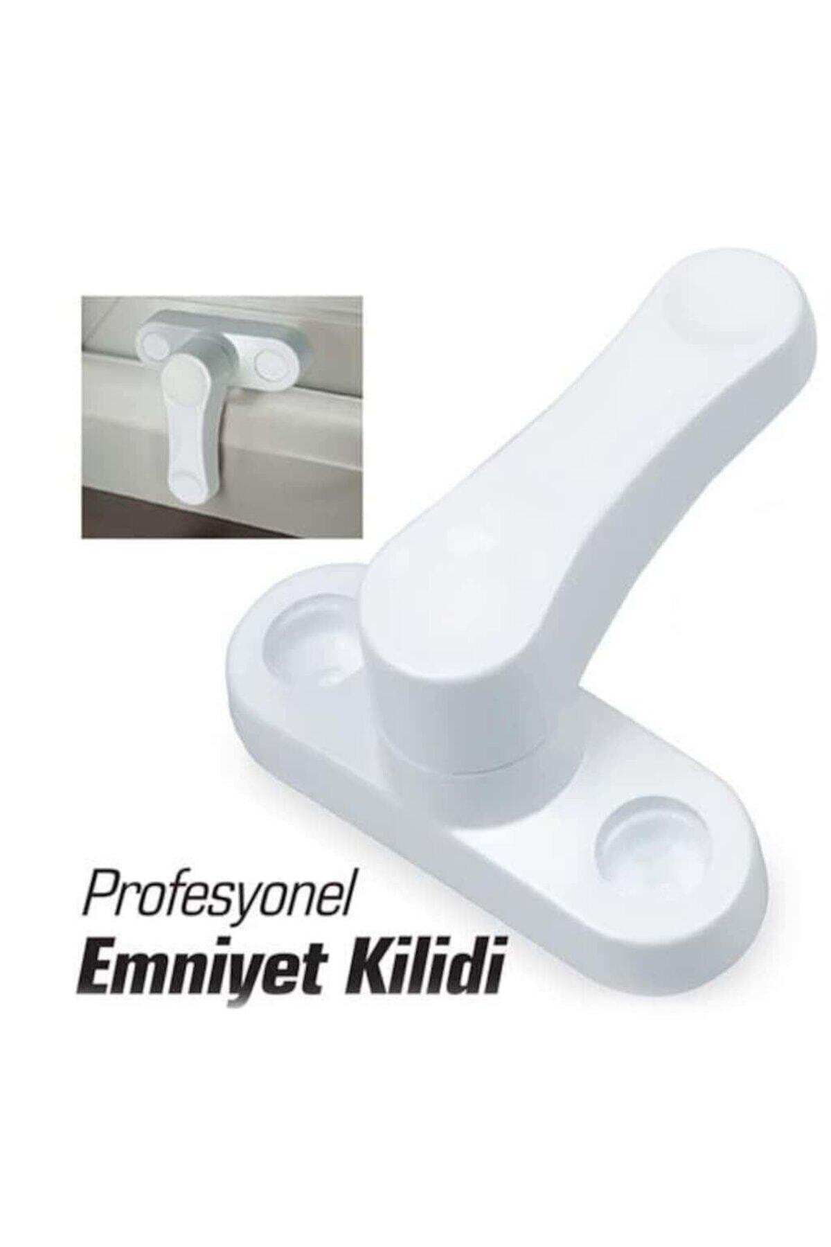 Genel Markalar Metal Pvc Kapı Pencere Pimapen Emniyet Kilidi Çocuk Hırsız Güvenlik Mandalı - Beyaz