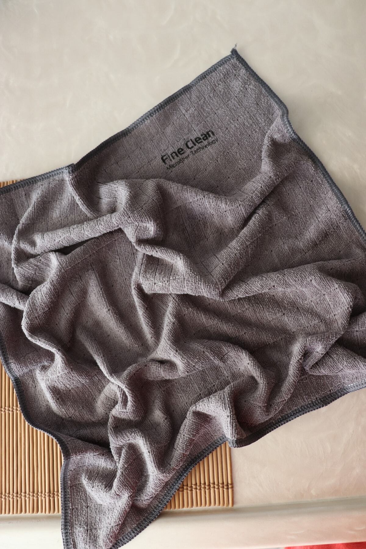 fine class-Fine Clean (3 Pieces) Microfiber Checked Dust and Kitchen Cloth 40*40 6