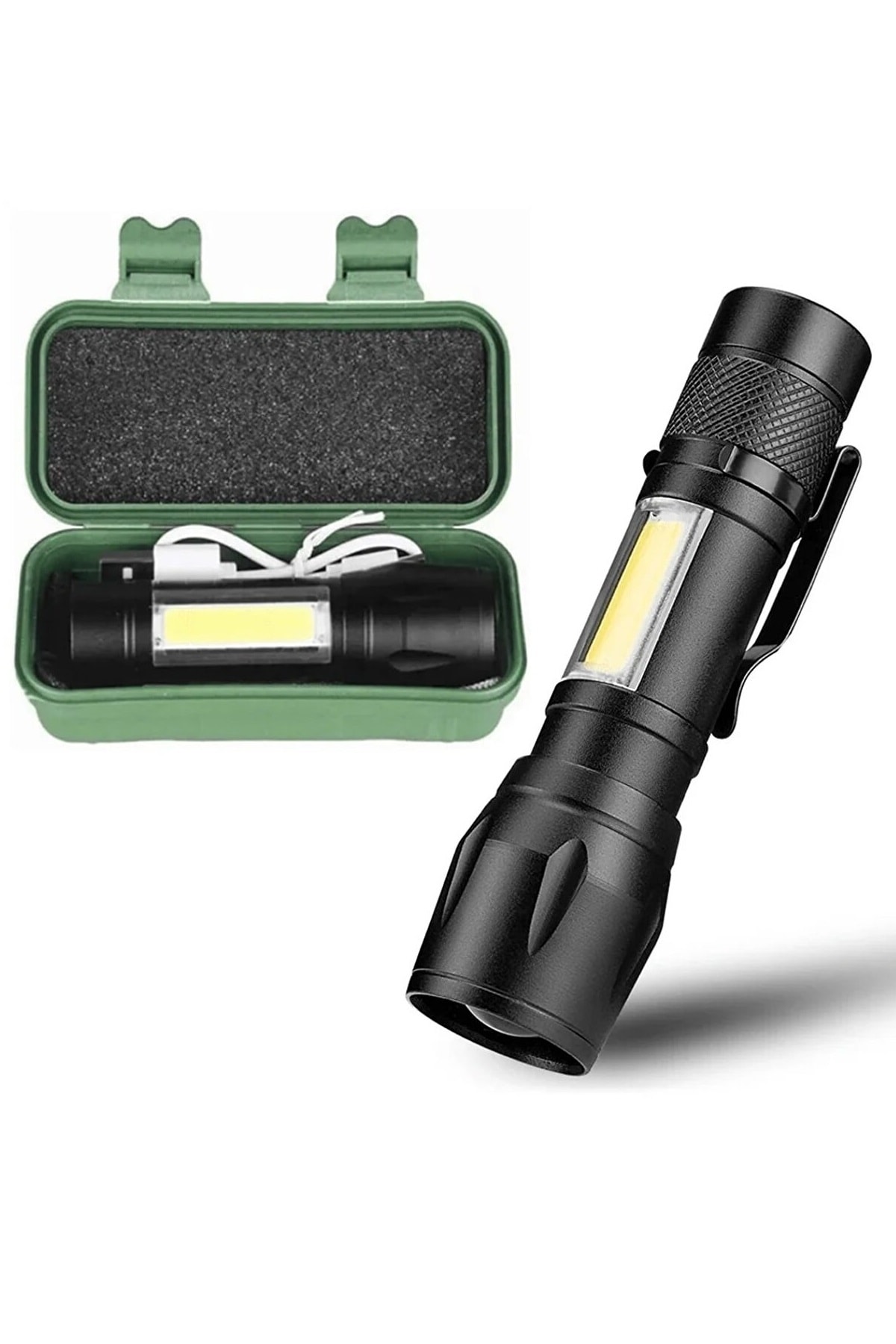 Ultra Power Usb Rechargeable Flashlight Boxed Camping Flashlight Hunting Flashlight