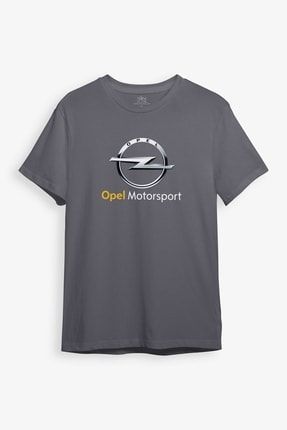 Opel Motorsports Temalı Gri Unisex Tişört RTH1197