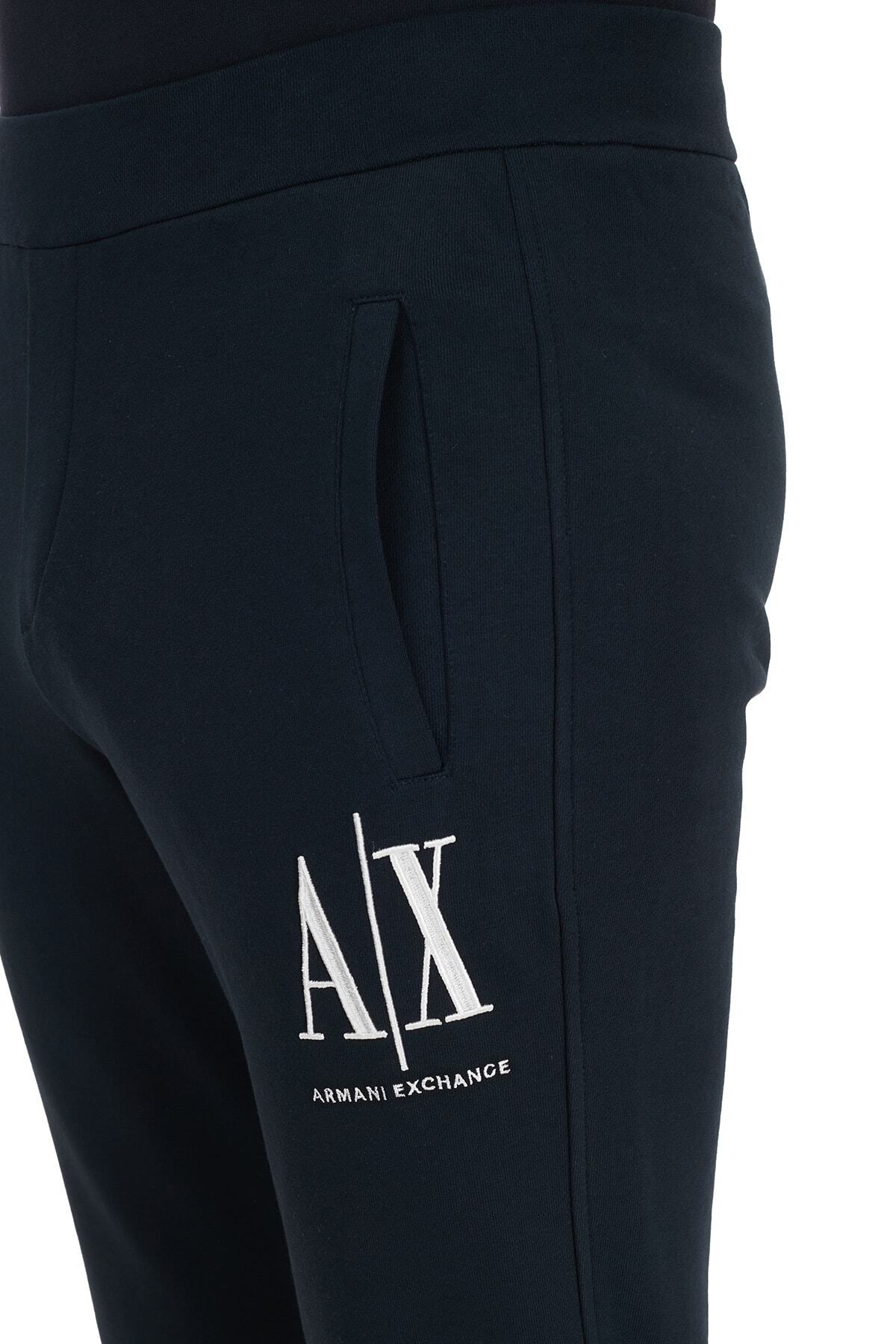 Armani Exchange-Pantaloni de sport Jogger tricotați din bumbac pentru bărbați 6