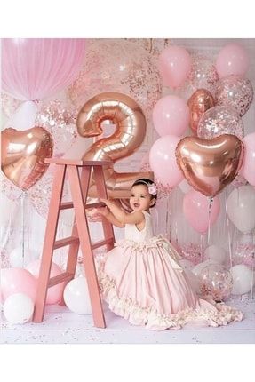 Rosegold Doğum Günü Balon Seti (76CM) ES2017172