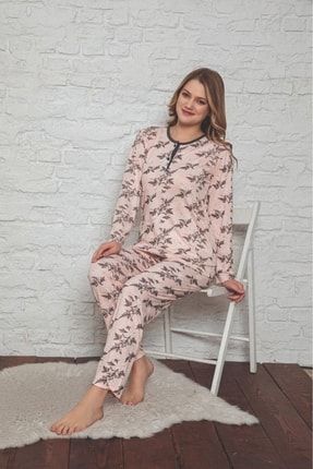 Moon Desenli Kadın Pijama Takımı TYC00472725028