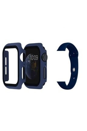 Apple Watch 40mm Uyumlu Kordon Kasa Ve Ekran Koruyucu 3lü Etki 40mm premium 3lü
