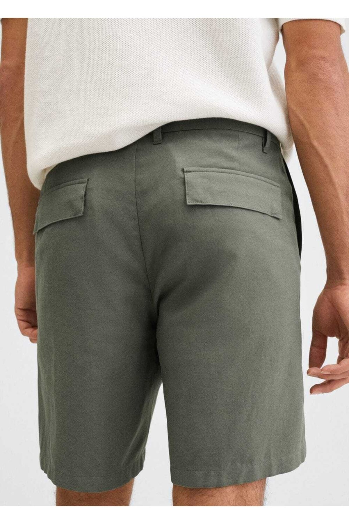 MANGO Man-Linen Lyocell Shorts 5