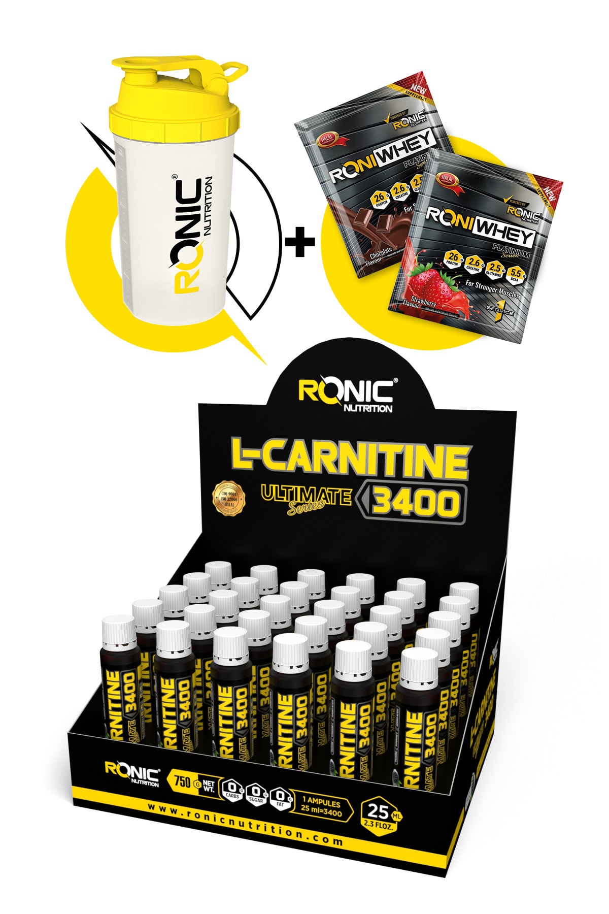 Ronic Nutrition L-carnitine 3400 Ultimate 30 Adet Yağ Yakıcı (böğürtlen Aromalı)