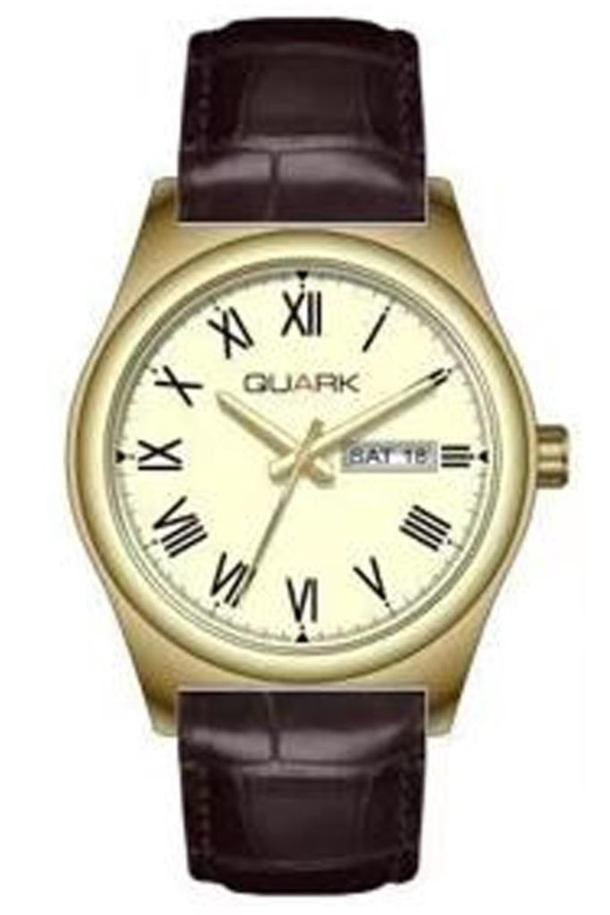 Quark QM-V006GL-9B Klasik Roma Rakamlı Unisex Kol Saati
