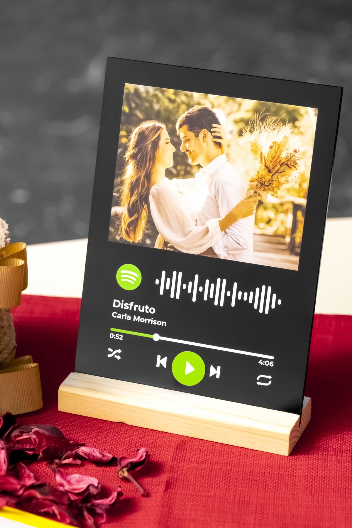 BLUE HOME'S Kişiye Özel Spotify Barkodlu Siyah Plak VB8588