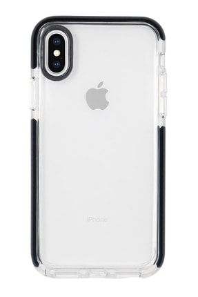 Iphone X / Xs Uyumlu Siyah Çerçeveli Lüx Frame Kılıf CSTY-IPX-01