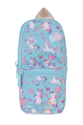 Nature Junior Bag Mavi Unicorn Kalem Çantası - Kız Çocuk PZM1260