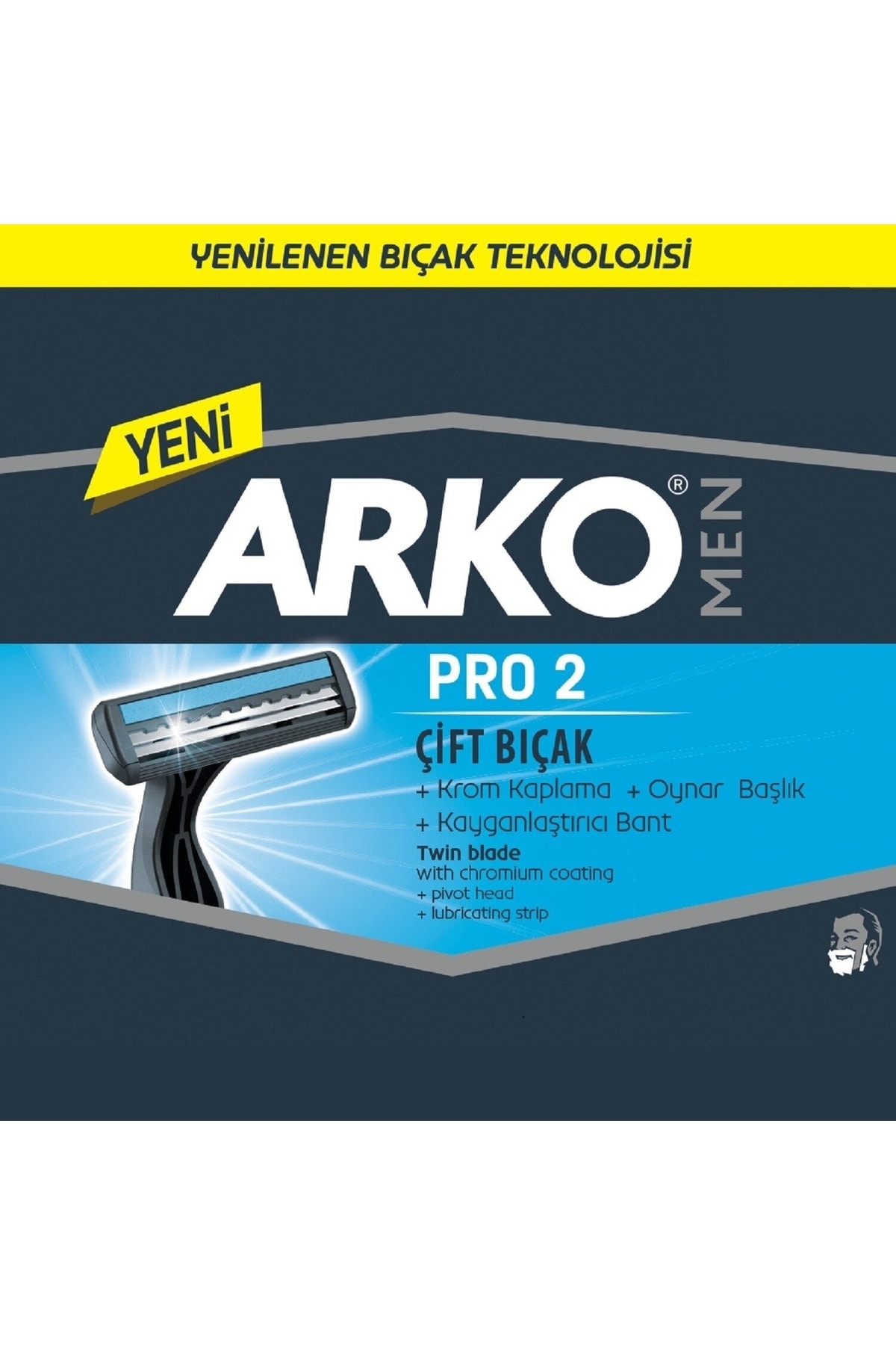 Arko Men T2 Pro Tıraş Bıçağı 20'li ZO5575