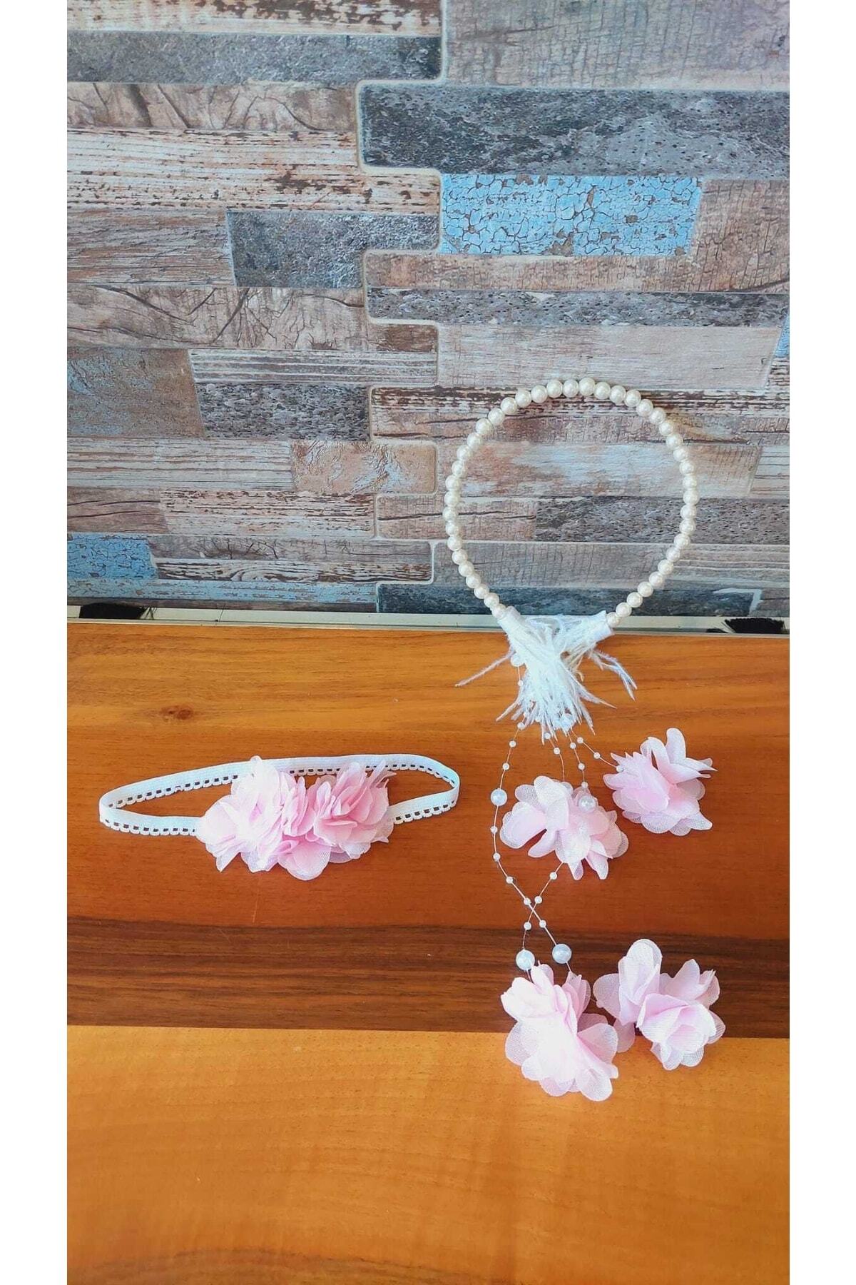 ALAZ TASARIM HOBİ Anne Bebek Taç Patik Seti fotoğrafı 2 (önizleme)