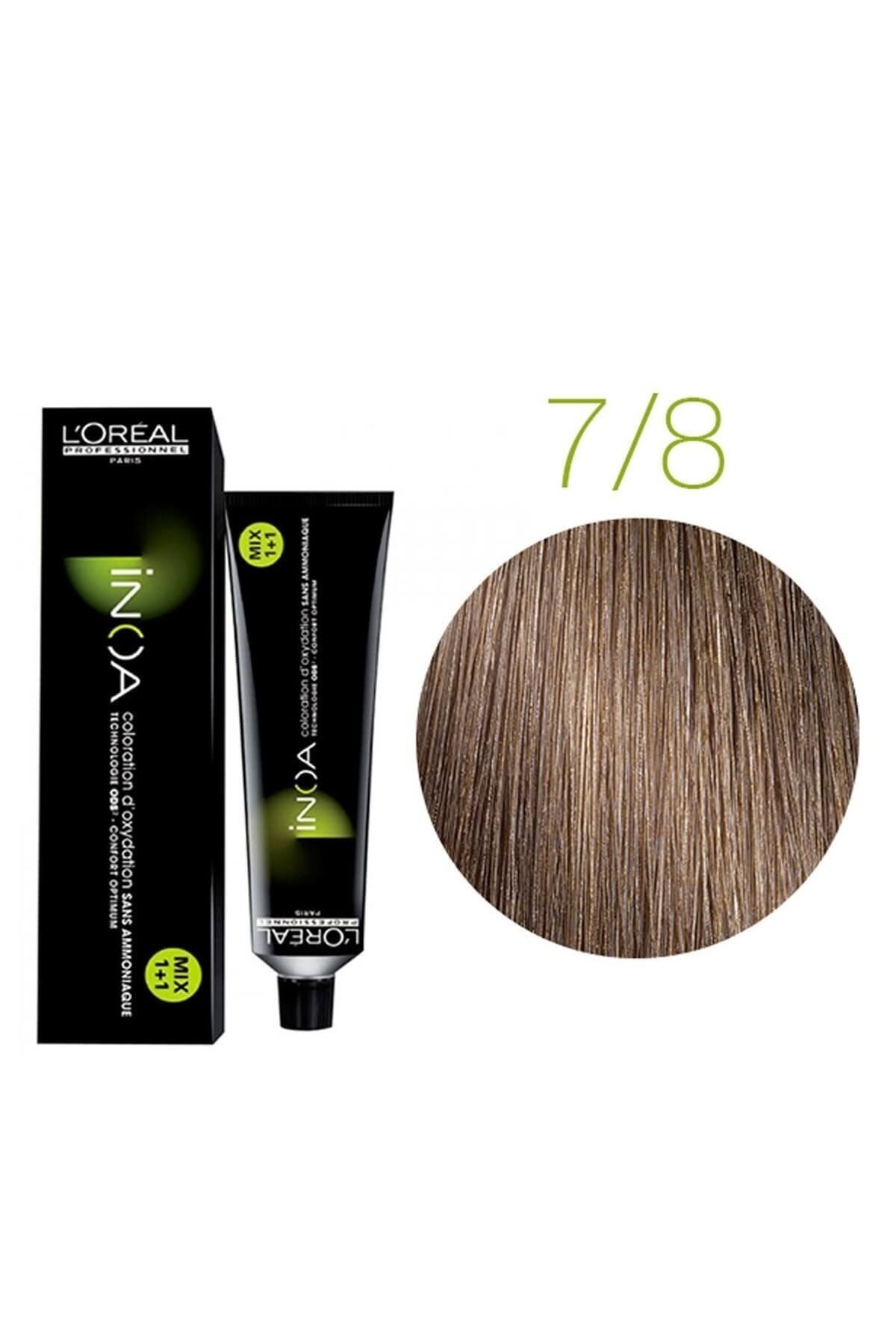 No:7,8 رنگ مو 60 جی 3474630541122 نونلاین بویا L'oreal Professionnel