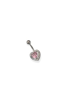 Pinky Heart Çelik Göbek Piercing PTN2967