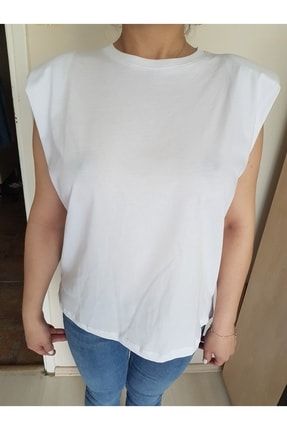 Kadın T Shirt Vatka Modelli Kısa Kollu T Shirt Penye Pamuklu Kumaş Kis-vt56k