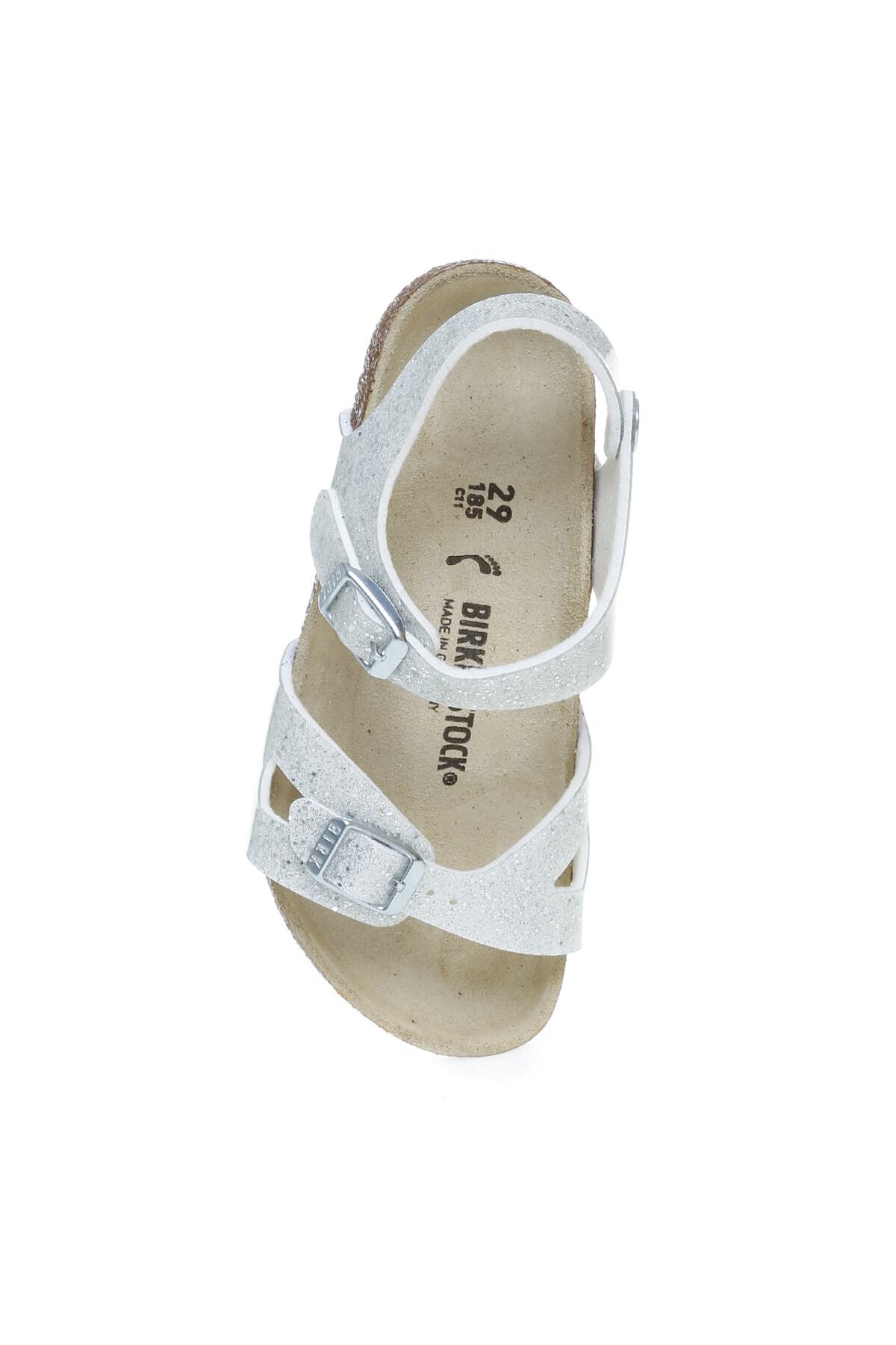 صندل بیرکن استاک دخترانه  سفید  رنگارنگ       | Birkenstock 5002870582 - تصویر 4