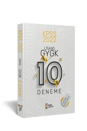 Isem 2022 Kpss Lisans Gygk Dijital Çözümlü 10 Deneme 9786052866276