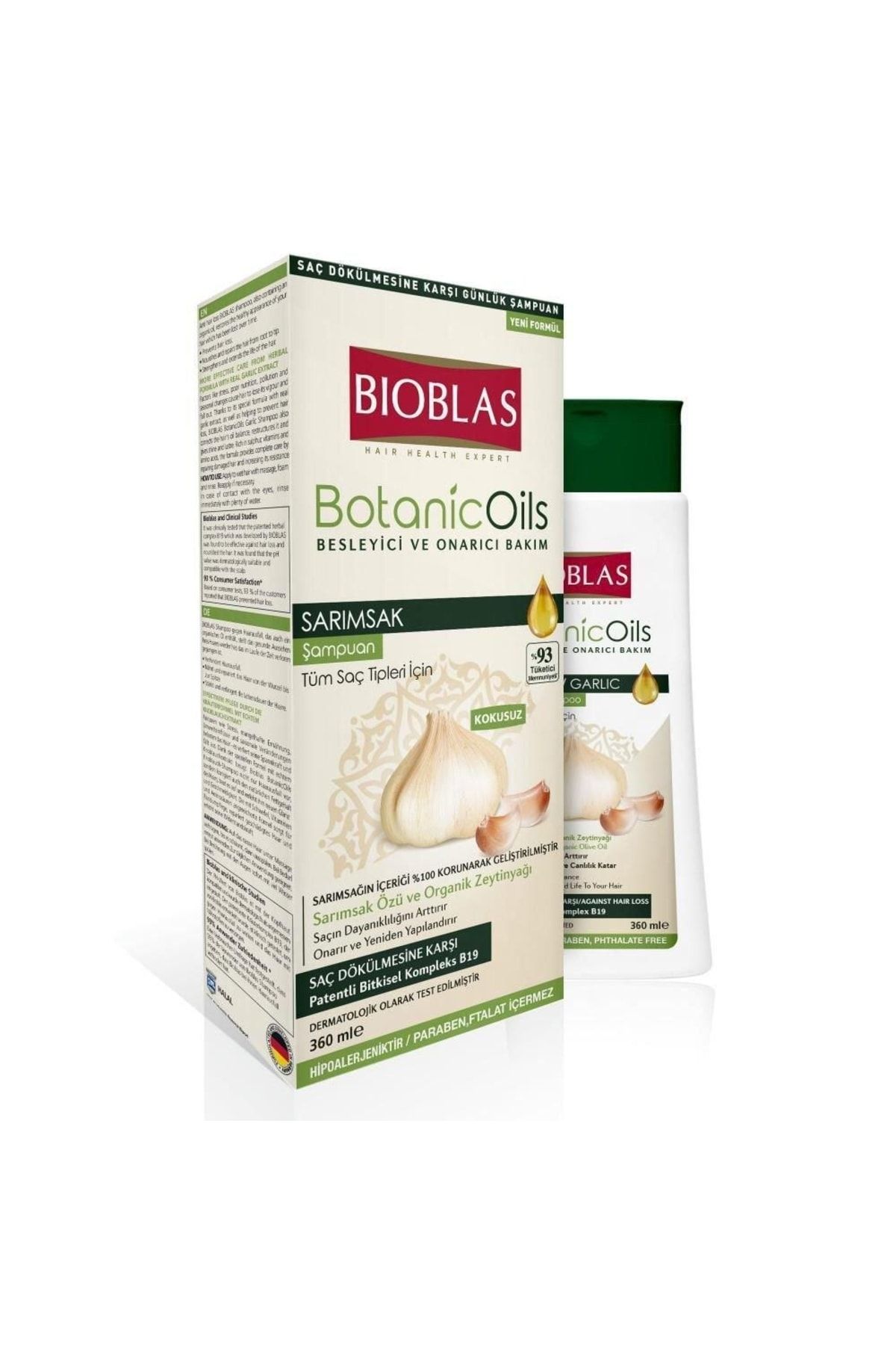 Bioblas Şampuan 360 Ml Sarımsaklı 8680512600022