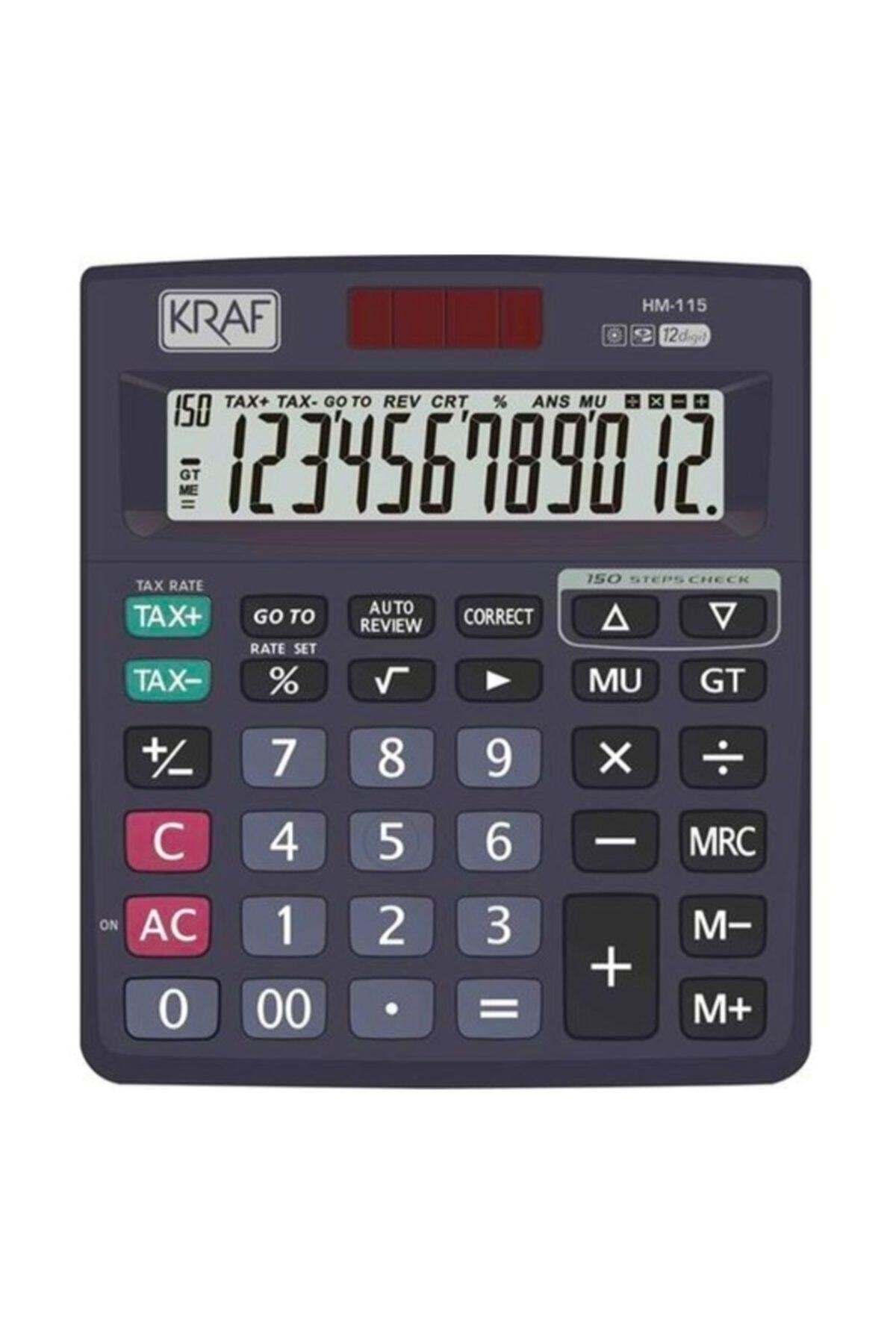 Kraft Masaüstü Hesap Makinesi 12 Hane Hm-115