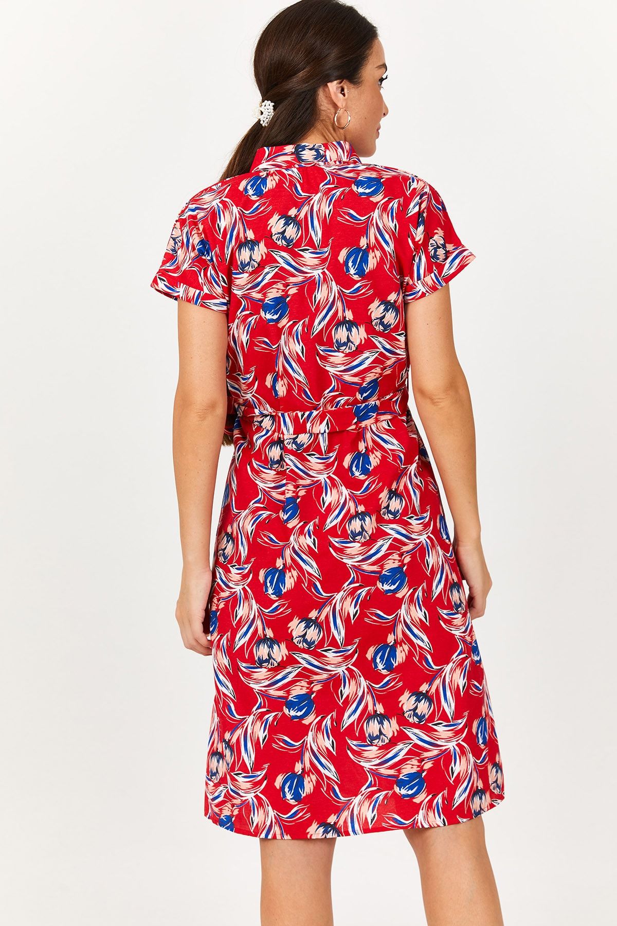 armonika Kleid Rot Basic Fast ausverkauft