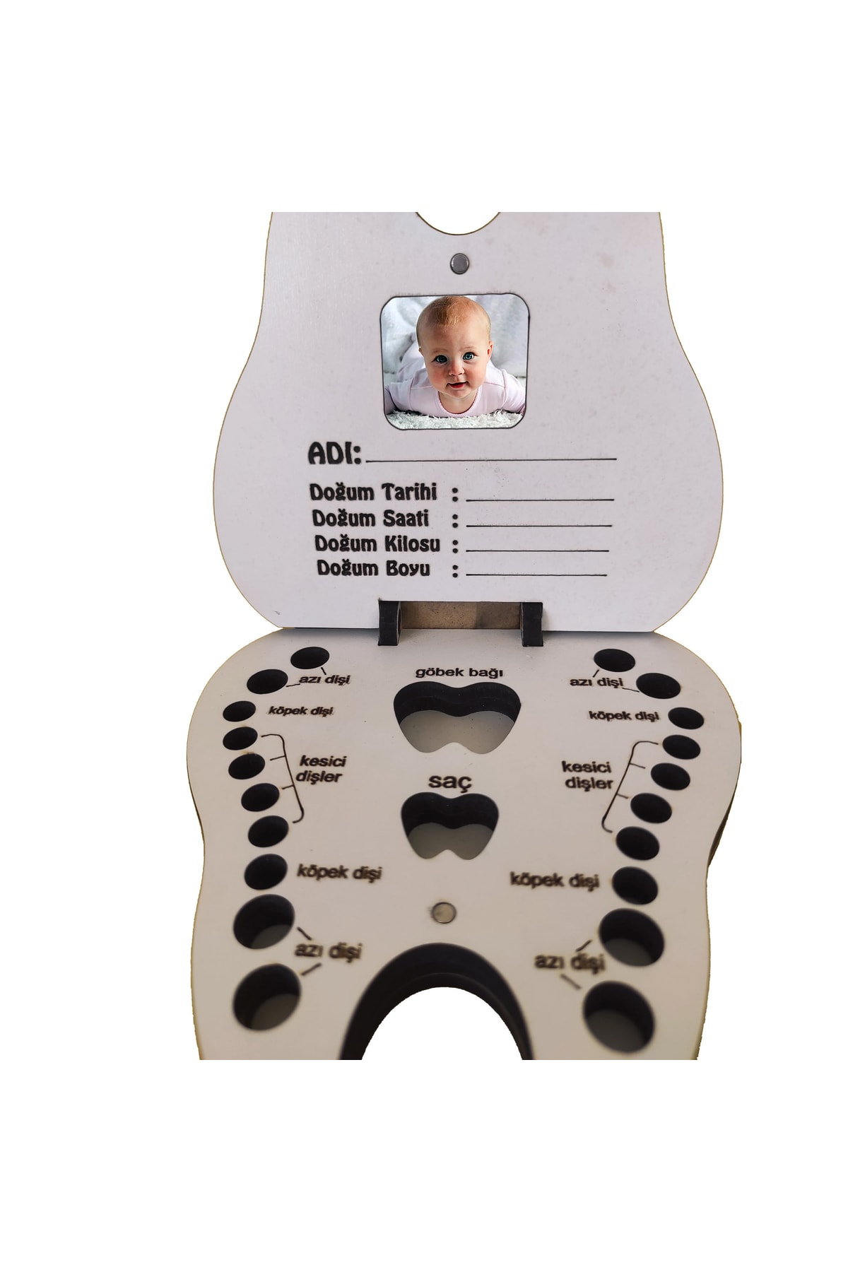 Plaket Home Diş Saklama Kutusu, Yenidoğan Erkek Bebek Hediyesi, Diş Kutusu, Diş Albümü fotoğrafı 2 (önizleme)