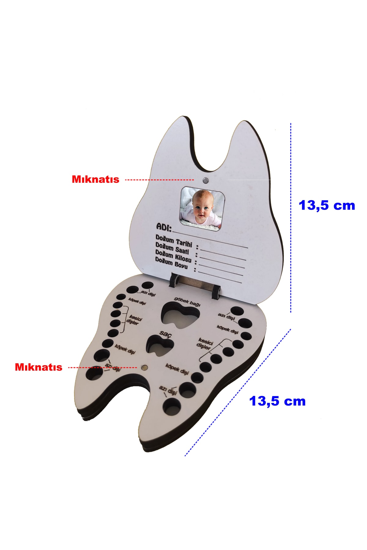 Plaket Home Diş Saklama Kutusu, Yenidoğan Erkek Bebek Hediyesi, Diş Kutusu, Diş Albümü fotoğrafı 4 (önizleme)