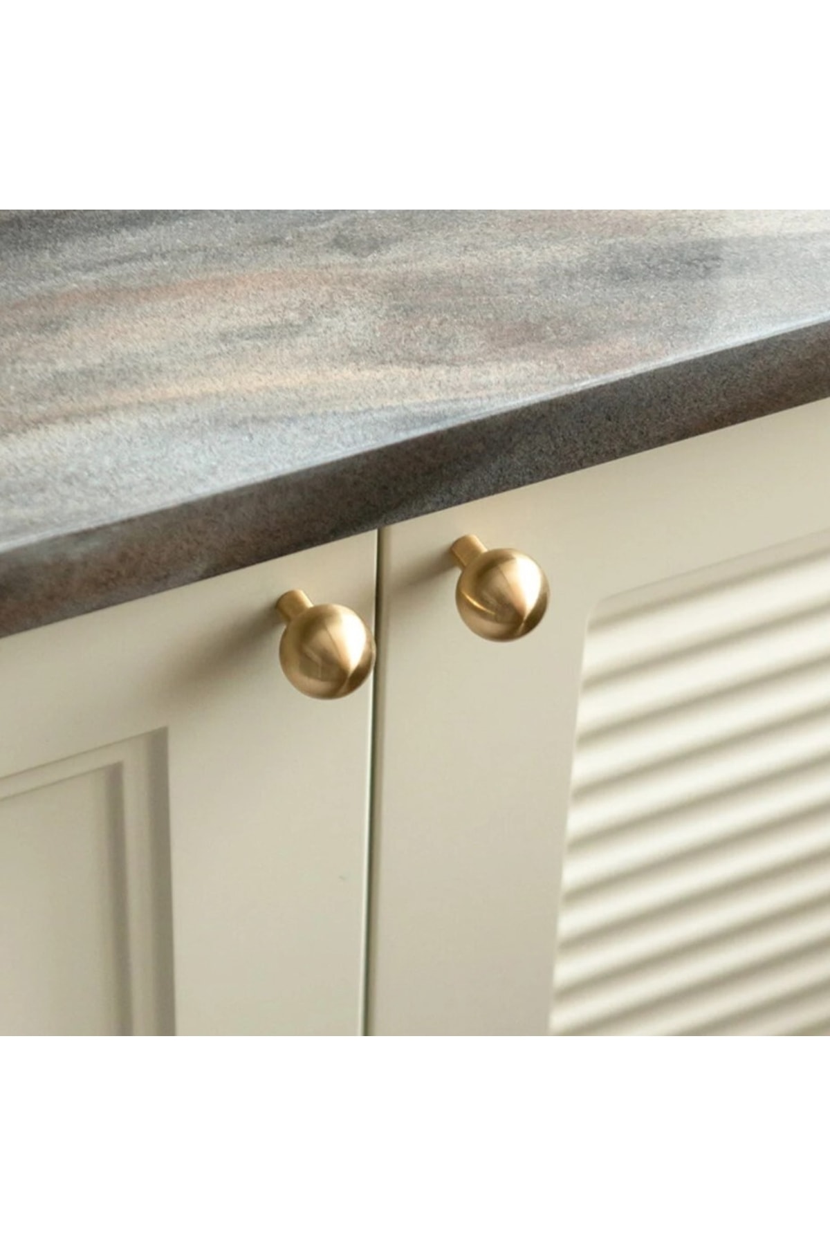 Luxuryxarch Lasy Fırçalı Ham Pirinç Mat Altın Düğme Kulp (İTHAL