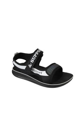 Gezer Erkek Çocuk Siyah Cırtlı Extra Soft Sandalet YKA00067