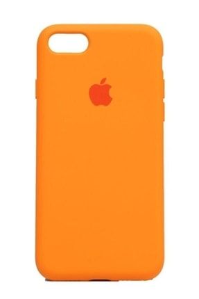 Iphone 6/6s Uyumlu Logolu Turuncu Lansman Altı Kapalı Içi Kadife Tam Uyumlu Silikon Kapak Logo6/6s