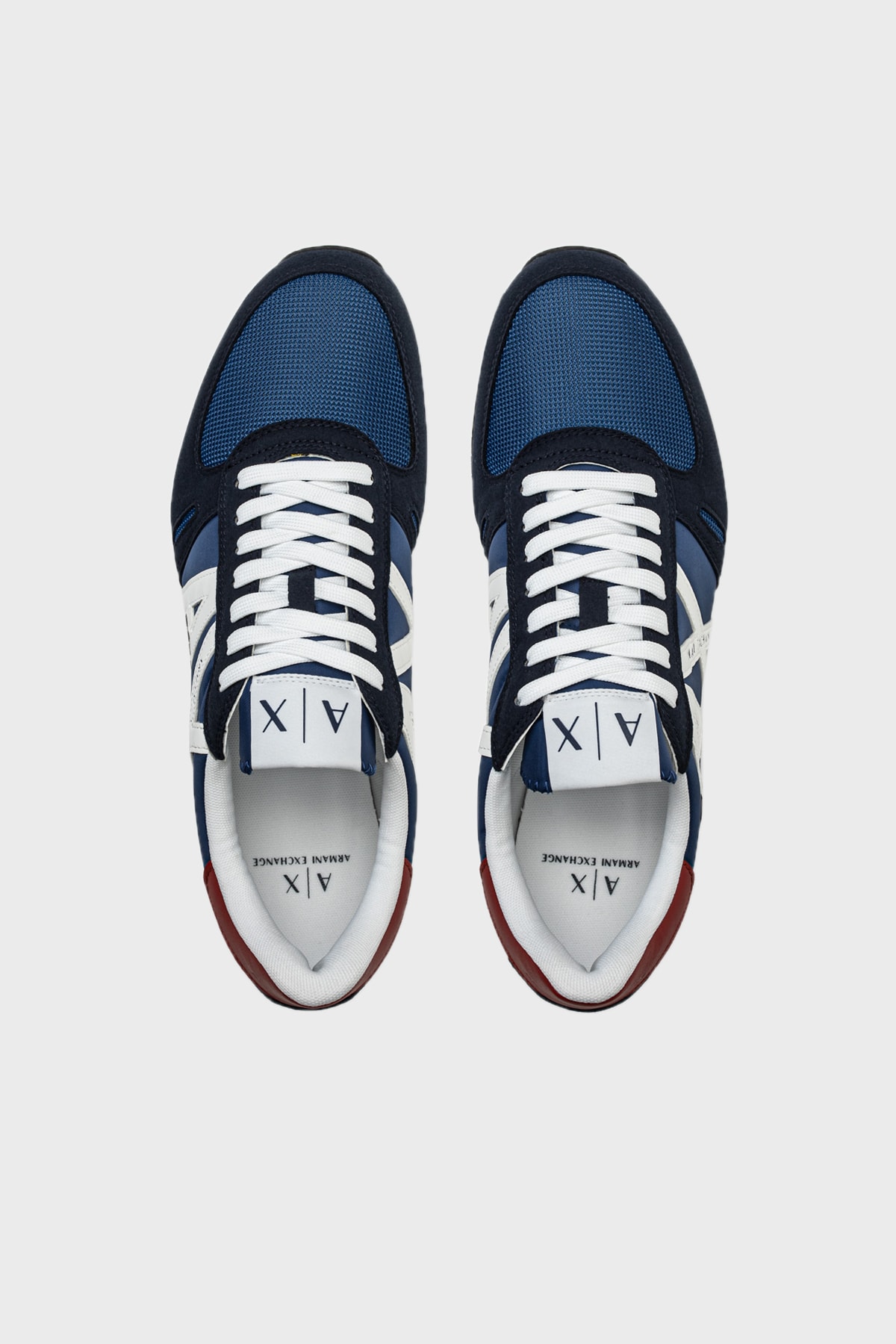 کفش اسنیکر آرمانی اکسچنج مردانه پلی اورتان آبی سرمه ای  طرح دار      کژوال/روزمره | Armani Exchange XUX017 XCC68 K665 LA - تصویر 6