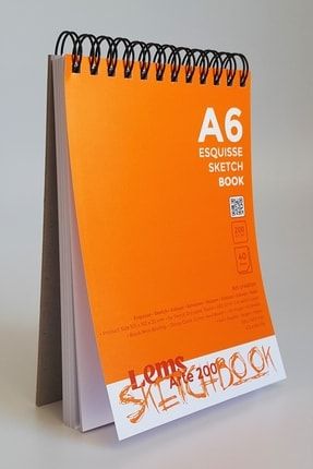 Arte 200 Gr/m² A6 80 Sy. Mukavva Mini Sketchbook Eskiz Defteri Sketch Book 2DE0102A6