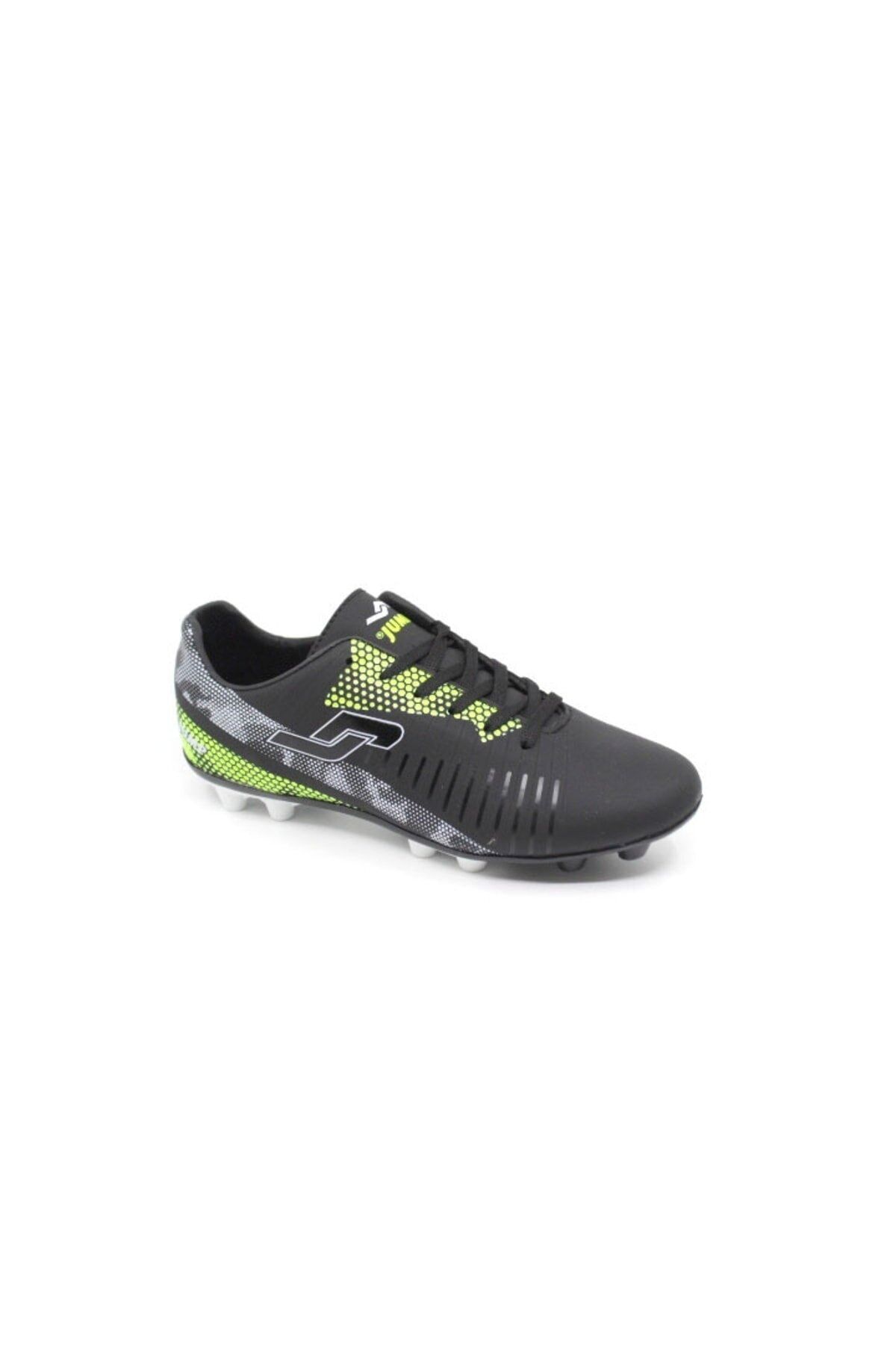 Jump-27881 Men's Black Astroturf Football Shoes 2