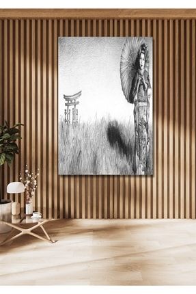 Çinli Kız 60x80cm Dekoratif Kanvas Tablo Salon Oturma Yatak Odası Ofis Antre Cafe Için Duvar Dekoru NT0H10104