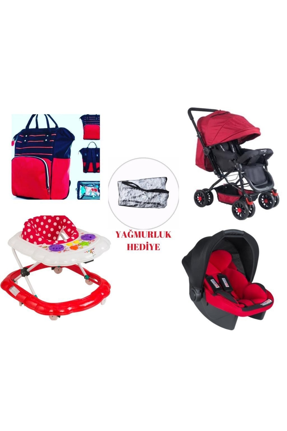 LETS GO BABY Bebek Arabası -taşıma-yürütec-çanta -yağmurluk 5 Liset NE9594