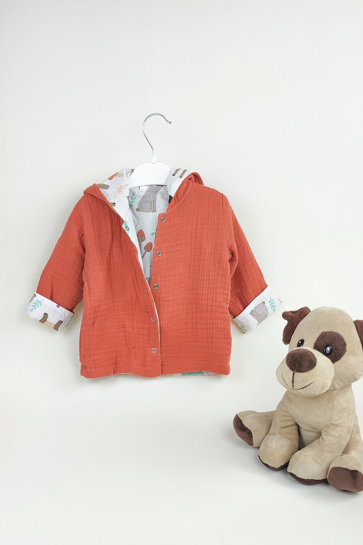 سویشرت پسرانه نارنجی la mure baby | sweatkpsnl اورجینال - تصویر 2