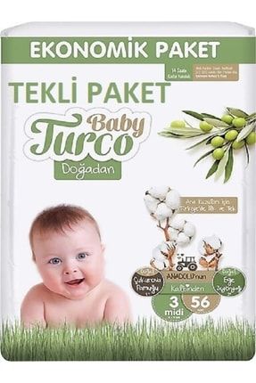 Bebek Bezi Ekonomik Paket 56'lı Tekli Paket TYC00470038062