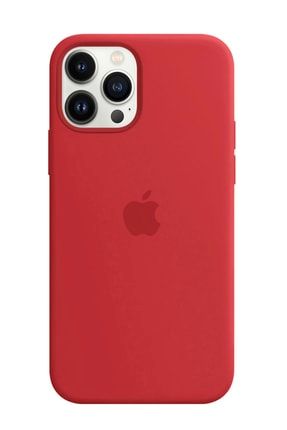 Iphone 13 Pro Uyumlu Kırmızı Lansman Kılıf Içi Kadife 13ProLogolu