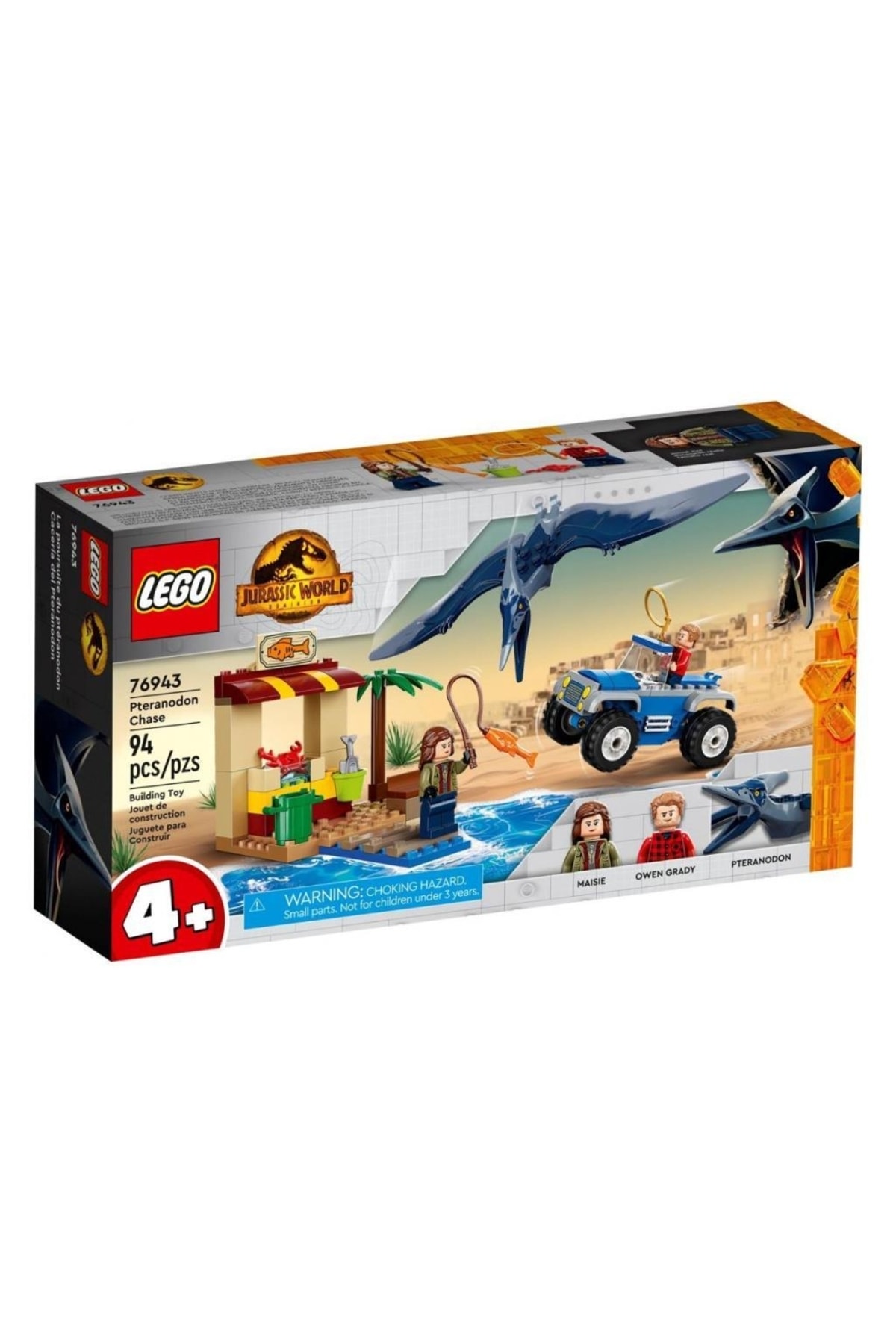 ۷۶۹۴۳ دنیای ژوراسیک، ردیابی پتریانودون، ۹۴ قطعه، سنین ۴ سال به بالا