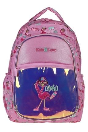 Kids&love Pembe Flamingo Aynalı Ilkokul Sırt Çantası - Kız Çocuk PZM1175