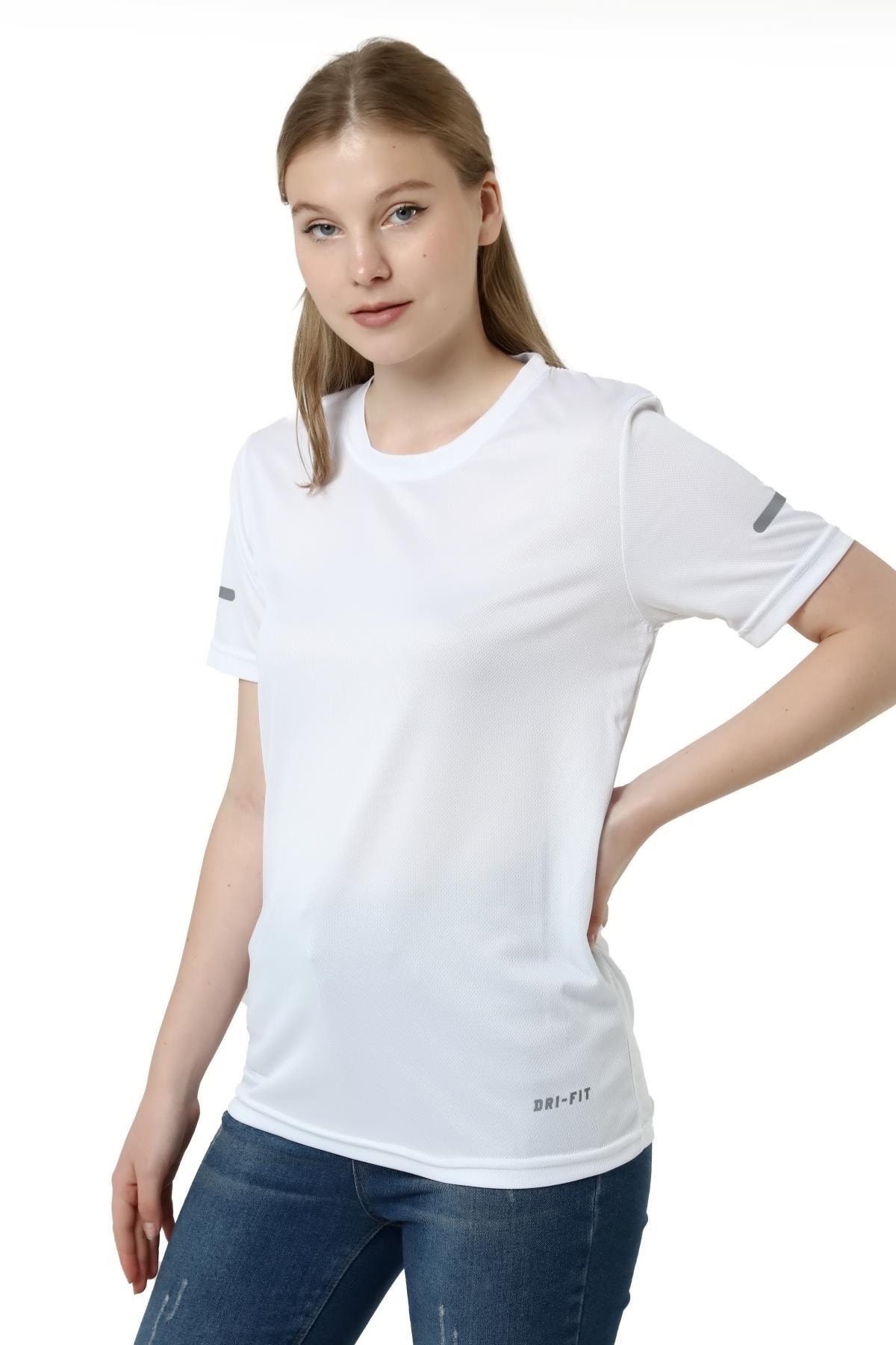 GHASSY CO. Kadın Nem Emici Hızlı Kuruma Atletik Teknik Performans T-shirt