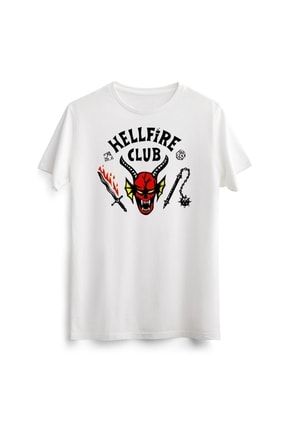 Unisex Void - Stranger Thıngs Hellfire Club - Baskılı T-shirt VOID_356
