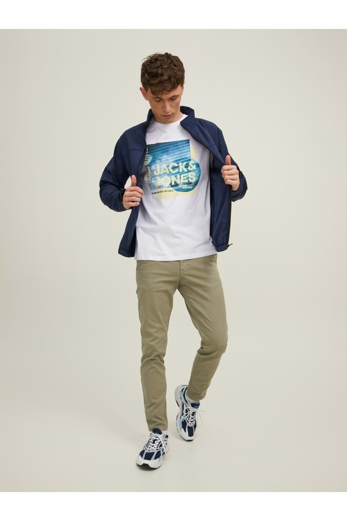 تیشرت مردانه سفید جک اند جونز | 122137711 اورجینال - تصویر 8