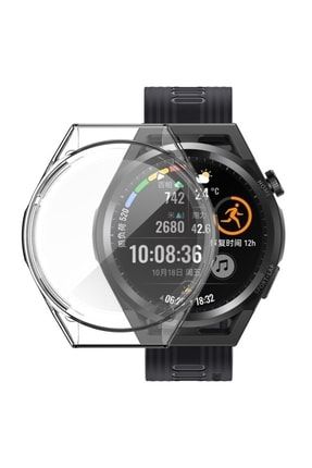 Huawei Watch Gt Runner Uyumlu Önü Kapalı Silikon Ekran Ve Kasa Koruyucu Kılıf GtRunner-silikon