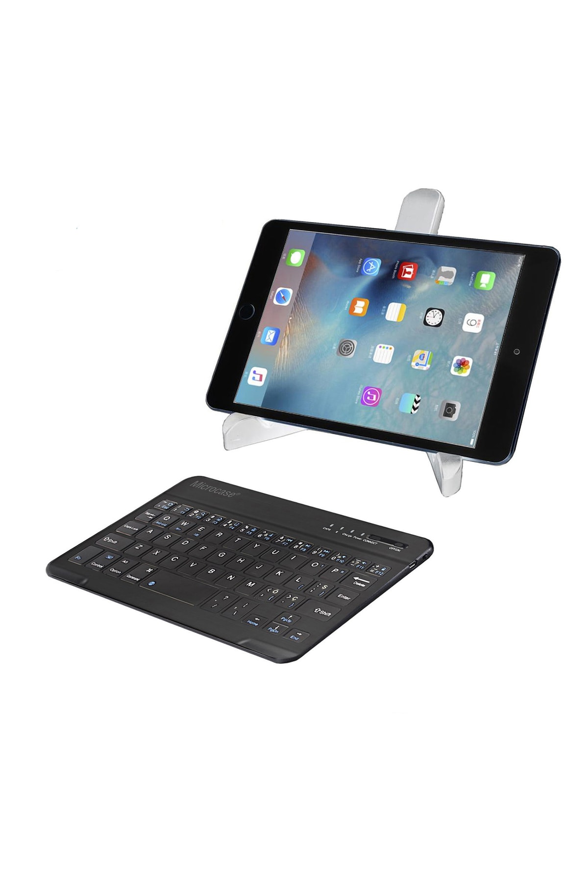 Samsung Galaxy Tab A8 Uyumlu 8 Inç T290 Bluetooth Klavye 20 Cm (tr Sticker)+tablet Standı Al2760