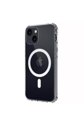 Apple Iphone 13 Ile Uyumlu Kılıf Mag-safe Destekli Şeffaf Koruyucu Kapak SKU: 433784