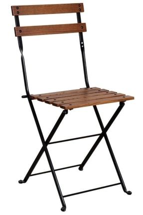 1 Adet Katlanabilir 45 Cm Ahşap Sandalye, Cafe, Bar Sandalyesi Ktls002 KTLS002