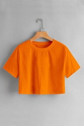 Enitmall Kadın Oversize Crop T-shirt BT46SD584A
